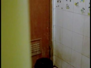 Asian young woman shower spy