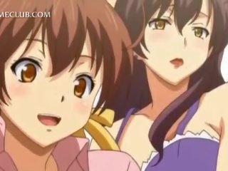 Teenage 3d anime söýgülim fighting over a big gotak