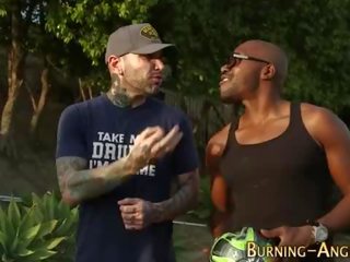 Tattooed beauty fucks bbc