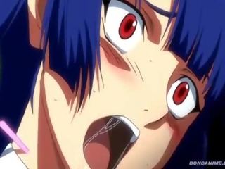 Busty tits schoolgirl banged by tentacle mutant scientis