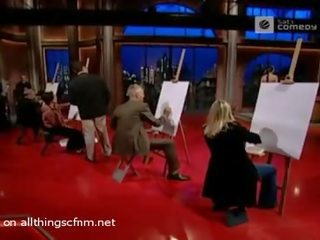Облечена жена гол мъж нудисти drawing - harald schmidt шоу