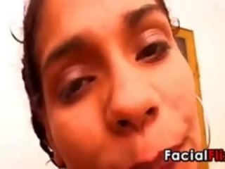 Kirli ýaşlar with big ýelin gets a ýüzüne dökülen