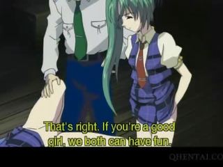 Hentai tweeling meisjes geneukt in vies trio