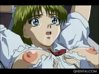 Little Hentai dirty video Slave Punished And Cunt Spanked Hard