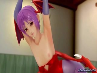 3d vampire lassie gets nipple tickled