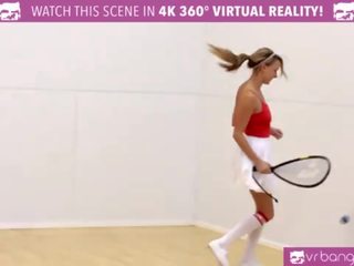 Vr bangers - dillion 和 pristine scissoring 1 小時 後 裸 racquetbal