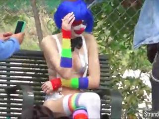 Teen Mikayla the clown vids stranger her pierced nipples