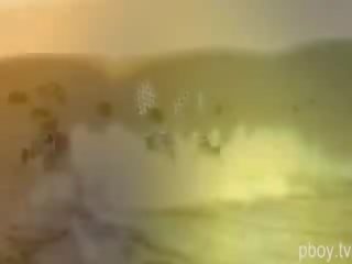 Splendid नग्न playmates करते हुए sand buggy dune racing