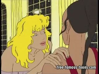 Blonde young lady seduced by invisible fucker