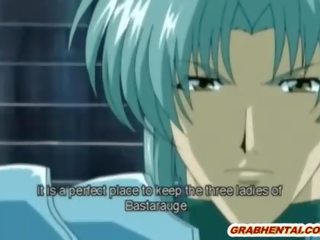 Delightful hentai Princess sucking a stiff dick in the dungeon
