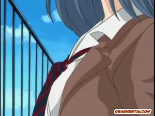 Chains anime sucking monster phallus