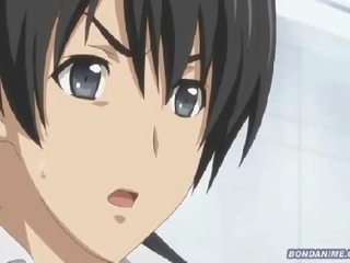 緊 女孩 豬綁 和 鑽 深