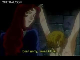 Hentai Nasty mademoiselle Torturing A Blonde dirty movie Slave In Chains