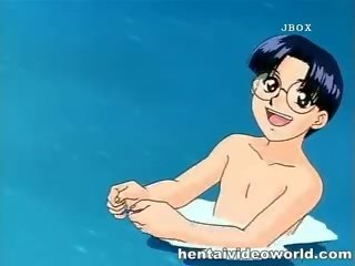 Nešvarus hentai jaunas patelė pūtimas gaidžiai po vandeniu