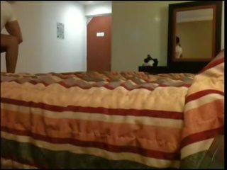 Lustful latino cheating wife fucking with darling in hotel room