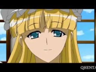 Chained Hentai Blonde Taking dick Hardcore