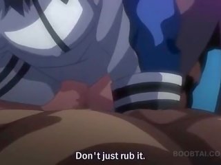 Hentai tramp jumping cum loaded putz on the floor