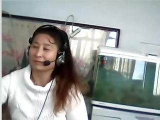 Chinese MILF movs breast and panties