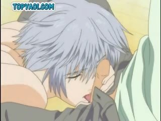 Tied Up Anime youngster Licking A Hard Firm member And Riding Hard C
