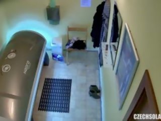 Hidden Cam Young babe Is Touching Her Pussy In Solarium