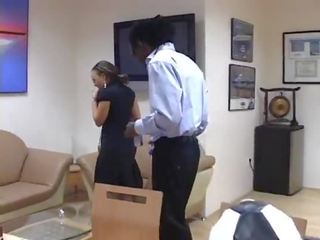 Big bulbous ebony goddess gets freaky with her black long dicked boss