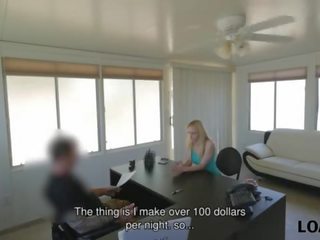 Loan4k&period; allie rae tells 她 是 一 脱衣舞娘 所以 为什么 loan 代理人 得到 硬 向上