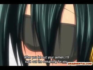 Blindfold Hentai beauty Chained And Gangbanged Hard