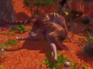 毛皮のような impregnate a 魅惑的な ストリート 女の子 &vert; 大きい メンバー モンスター &vert; 3d x 定格の フィルム ワイルド 生活