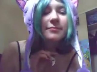 Emo mladý mladý žena