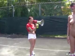 Hazing on the tennis court
