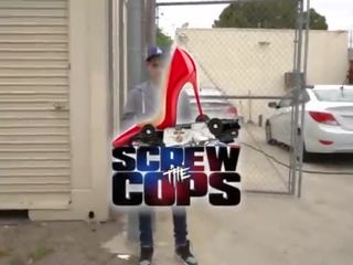 Screw the Cops Busty Big booty Latina cop caught having x rated film