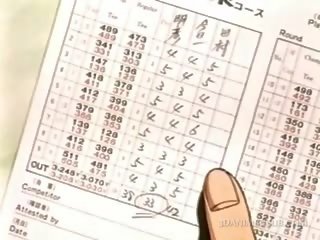 動漫 糖果 拍著 狗 風格 上 該 高爾夫球 場